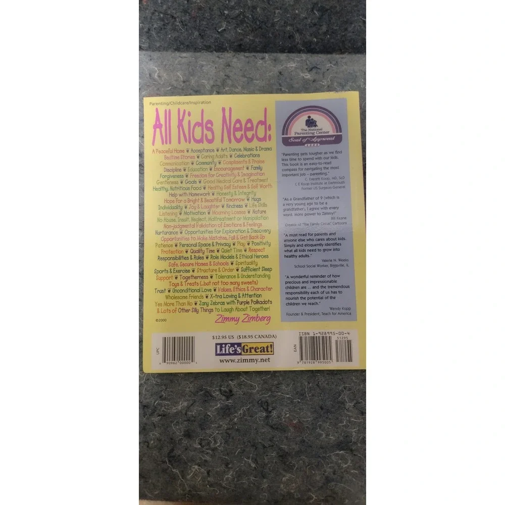Zimmy's Guide to All Kids‎ Need NWT